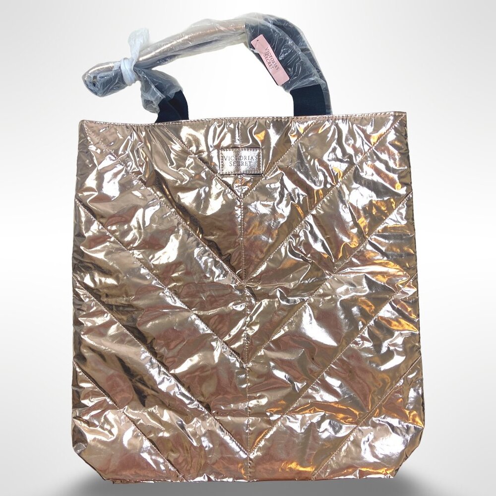 Victoria's Secret Tote Bag Limited Edition 2017 - Rose Gold Metallic